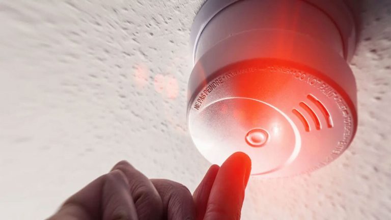 Blinking Red on a Smoke Detector